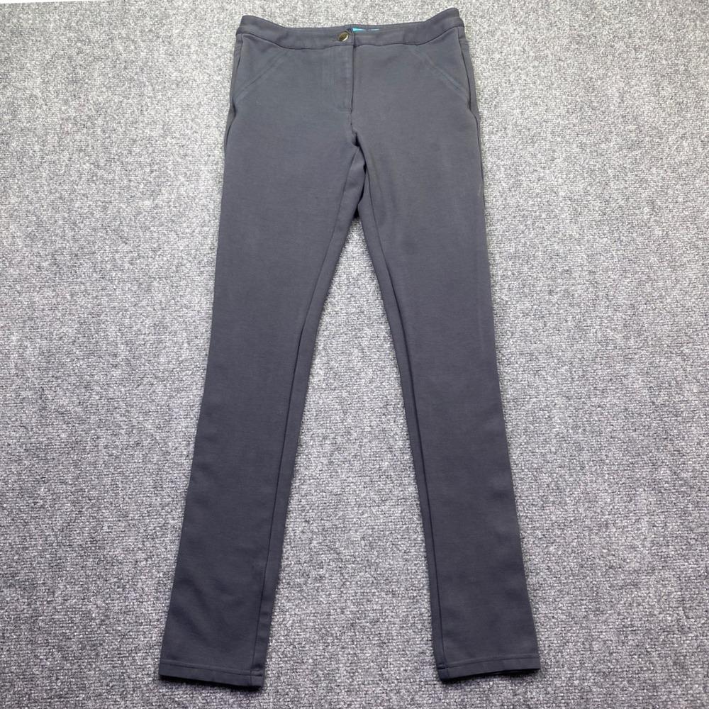 Tori Richard Womens Dark Gray Ponte Knit Skinny Leg Stretch Pants Size 4